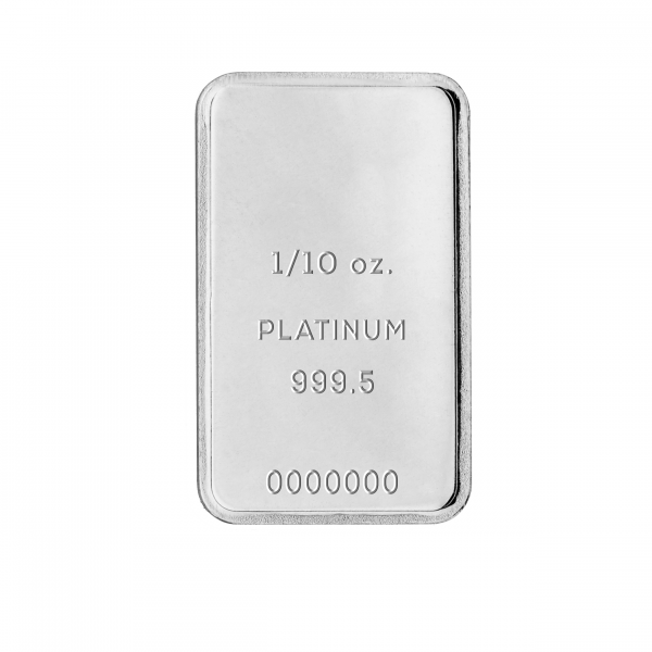 1/10 oz Platinum Bar