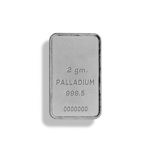 W/COA SOLID Palladium Pd BULLION ACB MINTED 1GRAIN BAR 99.9 Pure 100 Pack 